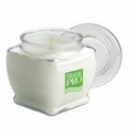 10 Oz. Aromatherapy Candle in a Tapered Square Glass Jar